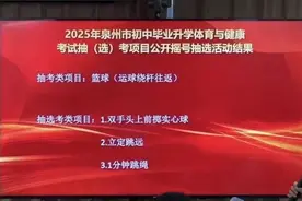 福建又一地中考体育项目定了！图片