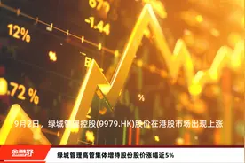 绿城管理高管集体增持股份股价涨幅近5%视频封面