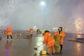 麒麟环卫全员上岗保春节期间城市净美图片