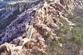 燕山之春：长城穿花海，万峰竞斑斓图片