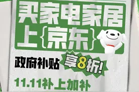 浙江省消费品以旧换新再加码 京东11.11可享平台优惠与政府补贴叠加图片