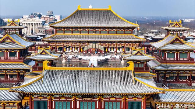 山东乐陵：雪落枣城美如画