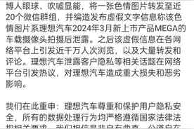 理想汽车：编造理想MEGA车内摄像头拍摄色情图片，王某获刑7个月图片
