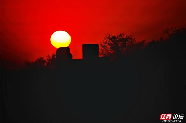 在金山岭长城，追一场最美的日落