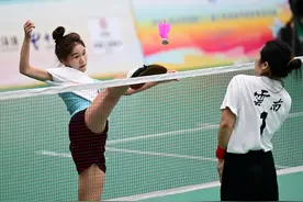 （体育）毽球——女子双人赛半决赛赛况图片