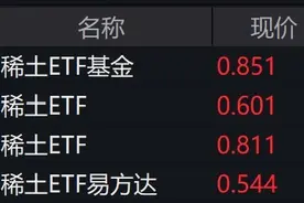 稀土概念股震荡走强，稀土相关ETF涨约2%图片