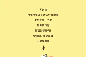 B站2023年度弹幕，只有一个字？图片