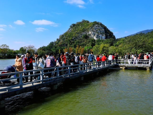 游客量全国第22！元旦假期，星湖景区，超火！