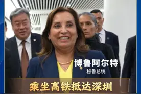 秘鲁总统博鲁阿尔特首次访华 惊呼“中国高铁好快！”图片