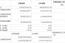同花顺一季度盈利1.04亿元，同比下滑15.03％图片