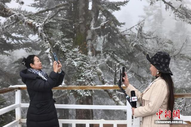 海外华媒领略四川海螺沟初冬之美