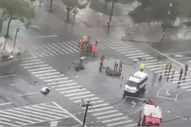 痛心！江苏昆山高压电线因台风坠落致两人触电，经全力抢救无效后死亡图片
