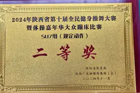 沣西沣润幼儿园在陕西省第十届全民健身操舞大赛暨体育嘉年华比赛中喜获佳绩图片