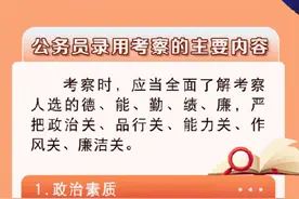 公务员录用考察（试行）图解来了图片