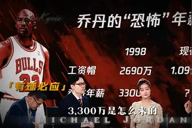 恐怖！1998年工资帽2690万 乔丹年薪超工资帽达3300万！视频封面