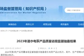 【山东】2023年潜水电泵产品质量省级监督抽查结果图片
