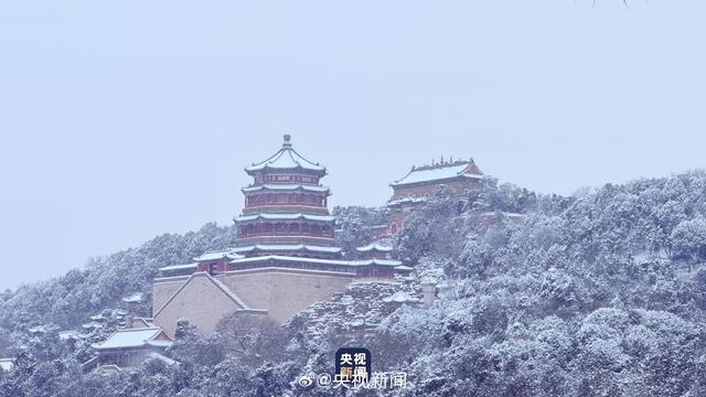 一场雪 颐和园美成了国画