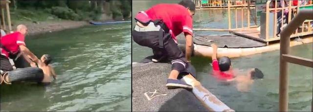 桂林漓江景区两小孩溺水，船夫跳水救人，景区回应：将对救人者通报表彰