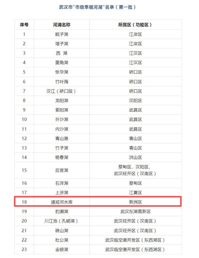 首批市级幸福河湖，新洲此地硬核上榜！