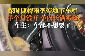 “霉”雨季？保时捷梅雨季停地库半月发霉了图片