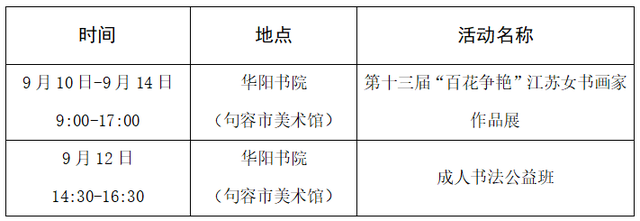 未来一周句容文旅活动安排来了