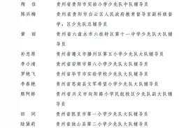 贵州10人20个集体获全国优秀少先队辅导员、集体荣誉称号图片