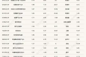 10只基金今日跌超5%图片