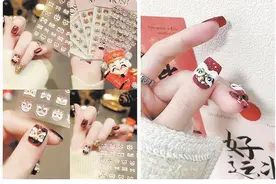 美甲店提前进入春节时刻 美睫美发店客流爆满 爱美市民年前热捧“美丽三件套”图片