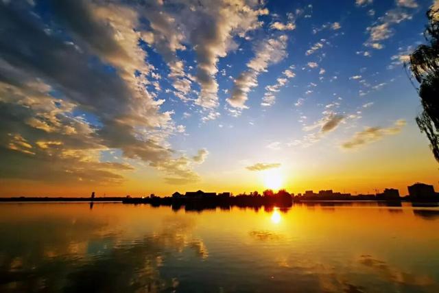 图说丨河南睢县：落霞满天夕阳红