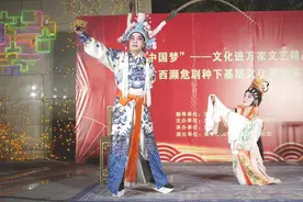 文化进万家文艺精品下基层暨广西濒危剧种下基层文化惠民演出走进南宁小区图片