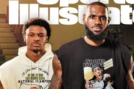 湖人55号签选中詹姆斯大儿子，NBA首现父子同台图片