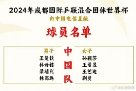 王楚钦、孙颖莎领衔国乒出征混合团体世界杯图片