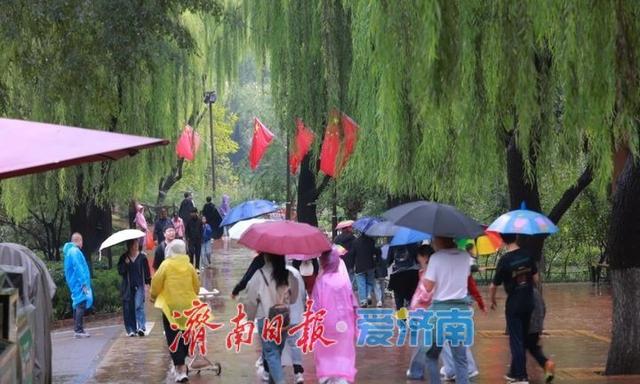 雨中庆华诞 服务铸匠心 济南野生动物世界奏响文旅高质量发展强音