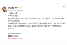 青岛消防19日在大泽山黄连顶开展森林火灾应急演练图片