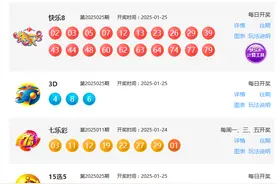 1月25日福彩开奖公告图片