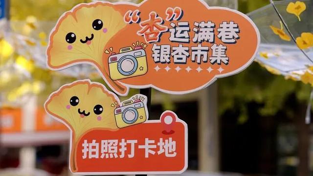 赏银杏，逛“杏运满巷”市集