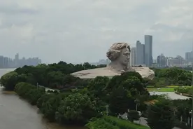 雨过天晴，航拍橘子洲！图片