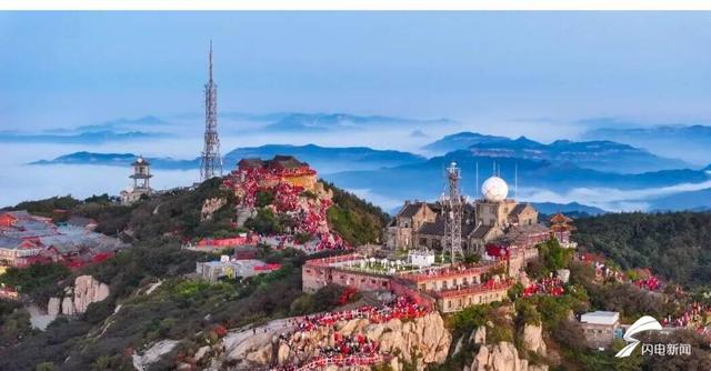 组图丨泰山之巅 与太阳庄严赴约