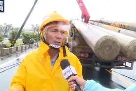 总台直击丨台风“小犬”掠过台湾 灾区道路一片狼藉图片