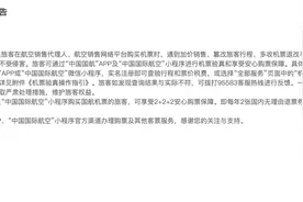 “3·15”消费者权益日，国内三大航司发公告：拒绝第三方加价售票图片