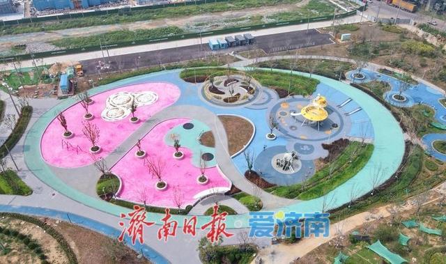 彩色步道串联活力与自然，济南丁太鲁绿带公园一期建设亮点纷呈