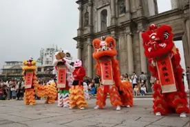 江门“小醒狮”到香港、澳门进行研学交流，推广醒狮、咏春文化图片