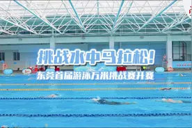 视频｜挑战水中马拉松！东莞首办游泳万米挑战赛图片