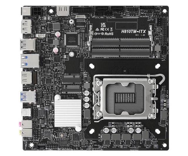 华擎推出 H810TM-ITX 主板