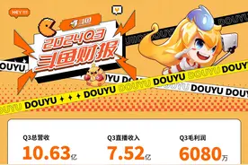 斗鱼24年Q3财报: 总营收10.63亿元，8个季度以来首次实现环比增长图片