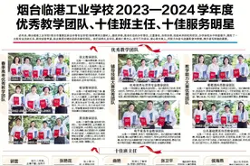 烟台临港工业学校2023—2024学年度优秀教学团队、十佳班主任、十佳服务明星图片