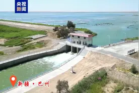 塔里木河再次实现全线通水！生态水到达台特玛湖图片