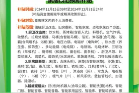 在原计划补贴1亿元基础上再追加5000万元 重庆家居以旧换新补贴政策全面升级图片