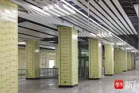 南京地铁6号线十月广场站、金陵石化站进入装修收尾阶段图片