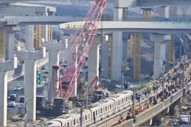 上海地铁遭起重机侵入，事故原因公布图片